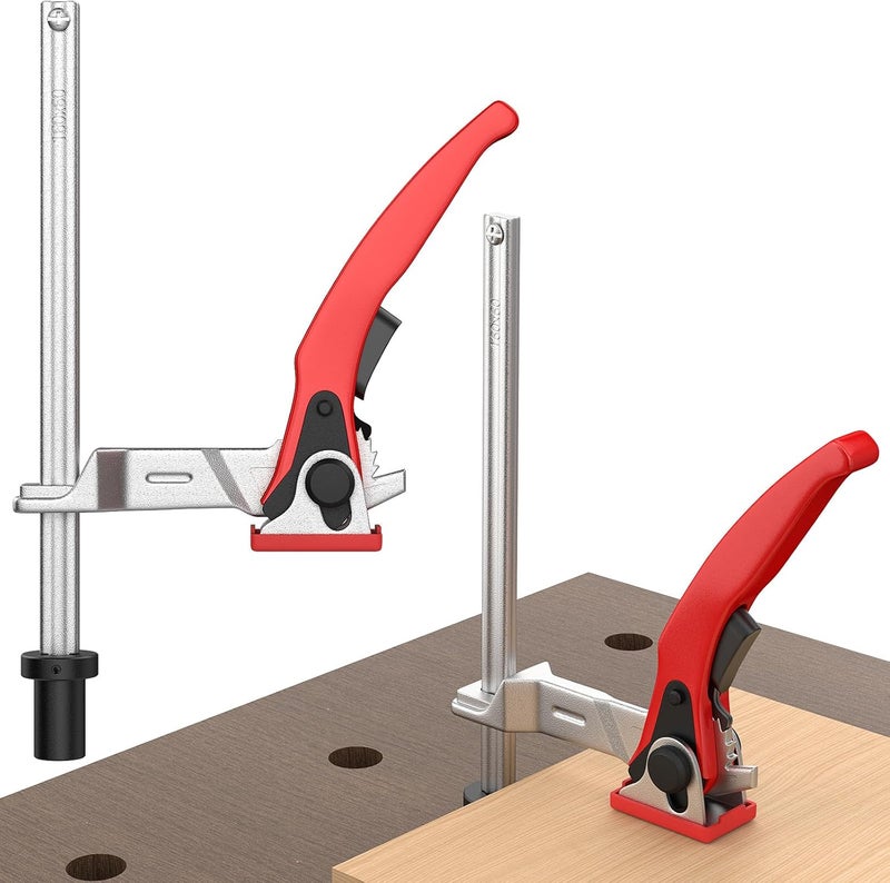 Housolution Bench Dog Clamp, 3/4 inch Dog Holes Workbench Clamp for Woodworking, Adjustable MFT Table Hold Down Quick Fixed Clip, Workbench Accessories for Wood Carving Routing Sanding, 1 Pack - Image 1